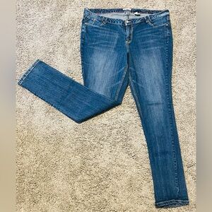 Vintage Paris blues long skinny jeans 34” inseam